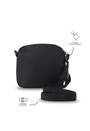 Bolso Para Mujer Porta Tableta 8" Corneana Negro