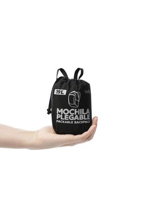 Morral Plegable Ligero Troker Mediano Negro