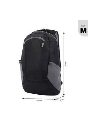 Morral Plegable Ligero Troker Mediano Negro