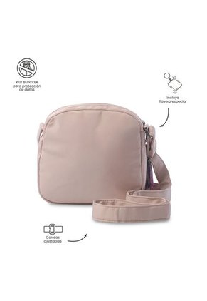 Bolso Para Mujer Corneana Tipo Crossbody Pequeño Beige