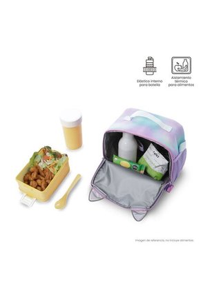 Lonchera Térmica Para Niña Andy Cat Grande Morada