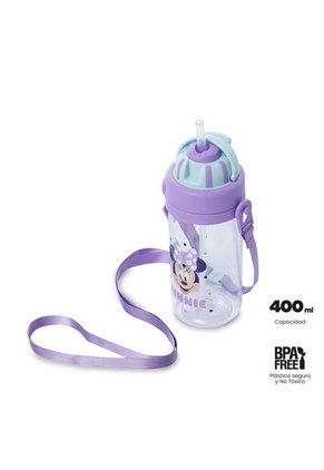 Botilito Para Niña Minnie 400 ML Morado