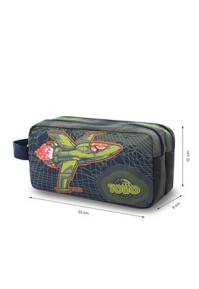 Cartuchera Escolar Grande Para Niño 2 Cuerpos Explorer Ship Verde