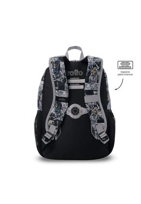 Morral Para Niño Star Wars Jedi Mediano Negro