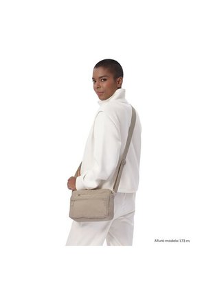 Bolso Para Mujer Amsu 2.0 Tipo Crossbody Pequeño Beige