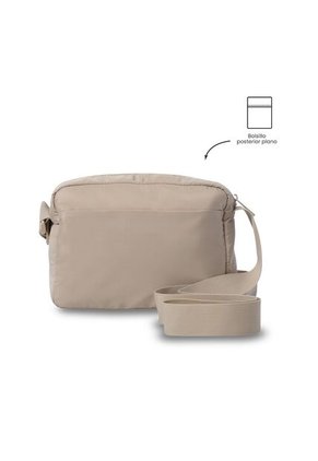 Bolso Para Mujer Amsu 2.0 Tipo Crossbody Pequeño Beige