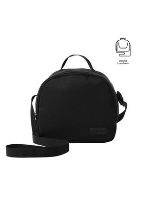 Combo Juvenil X 3 + Lonchera + Cartuchera Yuno Morral 14" Negro Unisex