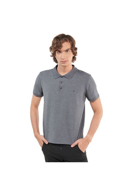 Camisa Polo Youngpolo Gris Hombre