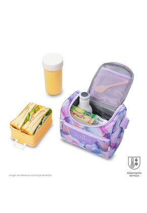 Lonchera Térmica Para Mujer Pizarra Mediano Morada