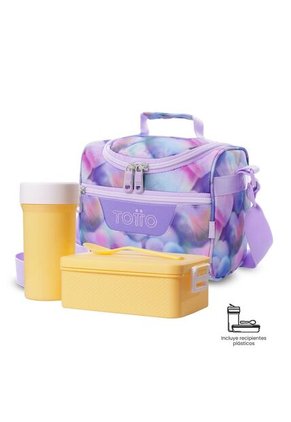 Lonchera Térmica Para Mujer Pizarra Mediano Morada