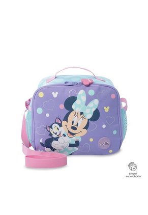 Combo Escolar Morral Con Ruedas Minnie + Lonchera Y Cartuchera