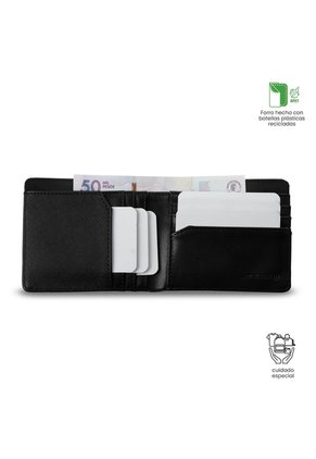 Billetera Hombre Saffiano Con RFID Blocker Negra