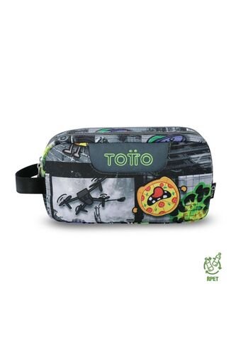 Cartuchera Multiuso Escuadra Grande Negra Hombre Totto