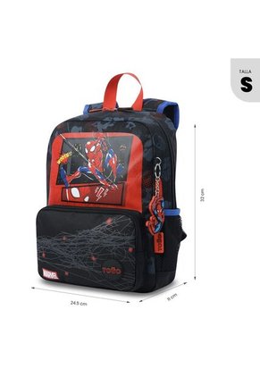 Morral Para Niño Spiderman Hero Pequeño Negro