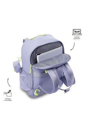Morral Universitario Porta PC 15.4" Suzuka Morado Mujer