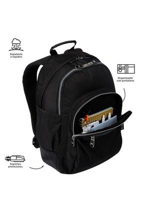 Morral Juvenil Porta PC 14" Rayol Negro