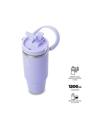 Termo Para Agua Matt 1200 Ml Color Morado