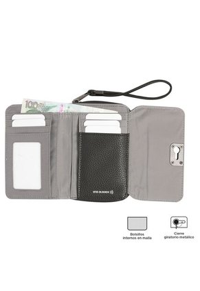 Billetera Smooth Cri Con RFID Blocker Negra