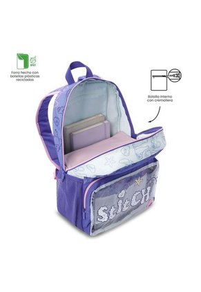 Morral Para Niña Stitch On The Beach Grande Azul