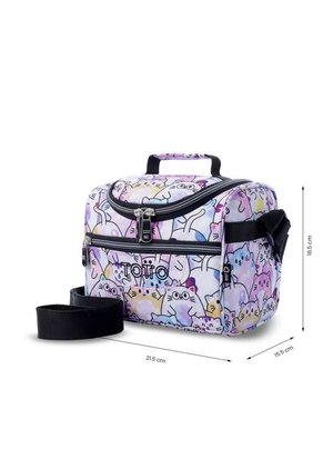 Lonchera Térmica Para Mujer Pizarra Glitter Mediano Rosada