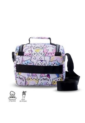 Lonchera Térmica Para Mujer Pizarra Glitter Mediano Rosada