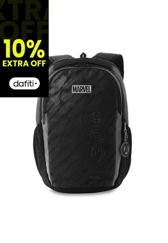 Morral Para Hombre Marvel Black Mediano Negro Totto
