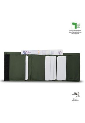 Billetera Para Hombre Sayle Con RFID Blocker Verde