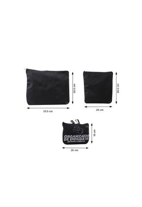 Organizador De Viaje Packing Cube X 6 Negro