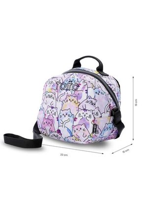 Lonchera Térmica Para Mujer Borrador Glitter Mediano Rosada