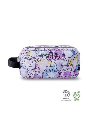 Cartuchera Multiuso Escuadra Glitter Grande Rosada Mujer