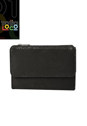 Billetera Montana Con RFID Blocker Negra Totto
