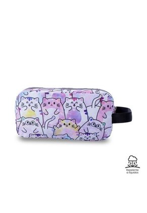 Cartuchera Multiuso Escuadra Glitter Grande Rosada Mujer