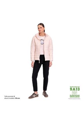 Chaqueta Acolchada Para Mujer Chalina 2 En 1 Rosada