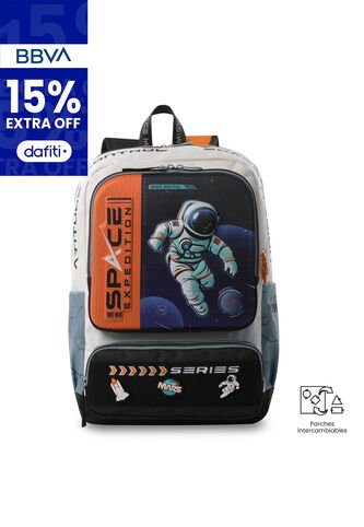Morral Para Niño Gemini Grande Gris Totto