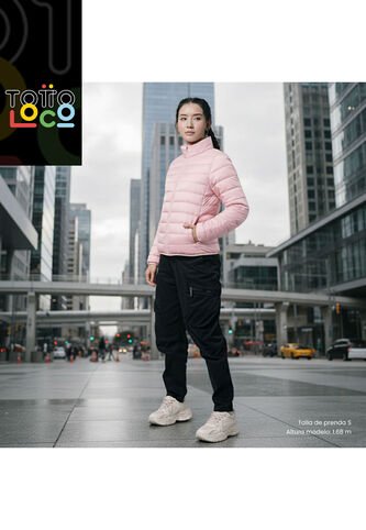 Chaqueta Acolchada Para Mujer Colora Rosada Totto