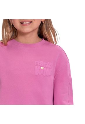 Buzo Cuello Redondo Para Niña Capibara Rosado