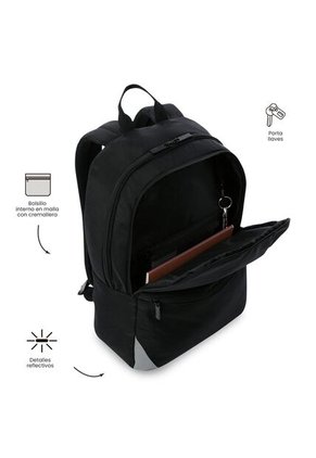Morral Universitario Koji Porta PC 15.4" Negro Unisex