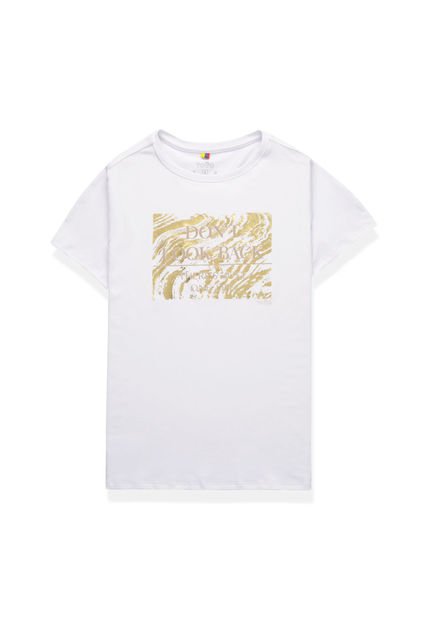 Camiseta Para Mujer Luxxel Blanca