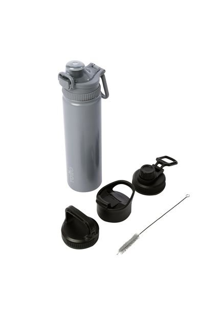 Termo Botella Térmica Botilito 750ml Agua Acero Gris Pack X3