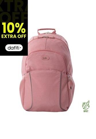 Morral Mochila Para Mujer Porta Pc Rosa Claro Cambri Totto Totto
