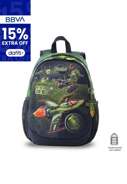 Morral Para Niño Explorer Ship Mediano Verde