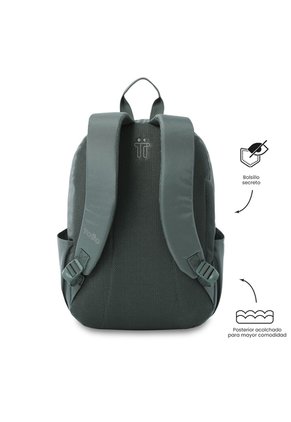 Morral Universitario Trik 2.0 Porta PC 14" Verde Hombre