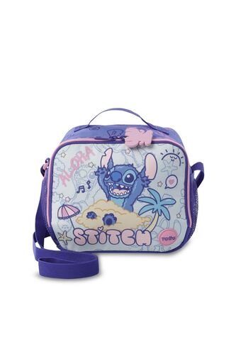 Lonchera Térmica Para Niña Stitch On The Beach Grande Azul Totto