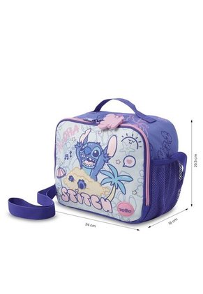 Lonchera Térmica Para Niña Stitch On The Beach Grande Azul