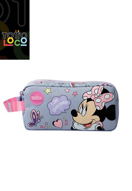 Cartuchera Escolar Minnie Gris