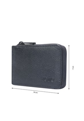 Billetera De Cuero Staty Negra Pequeña