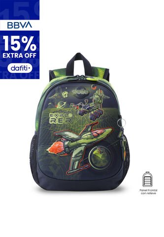 Morral Para Niño Explorer Ship Pequeño Verde Totto