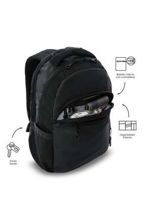 Morral Universitario Steif Ino Porta PC 15.4" Negro Unisex