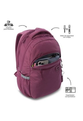 Morral Universitario Porta PC 15.4" Indo Rosado Rose Mujer