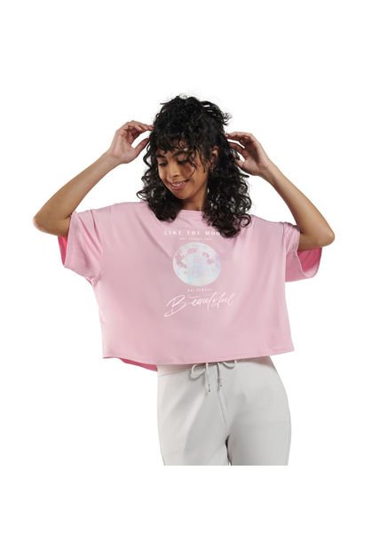 Camiseta Para Mujer Leonora Rosada